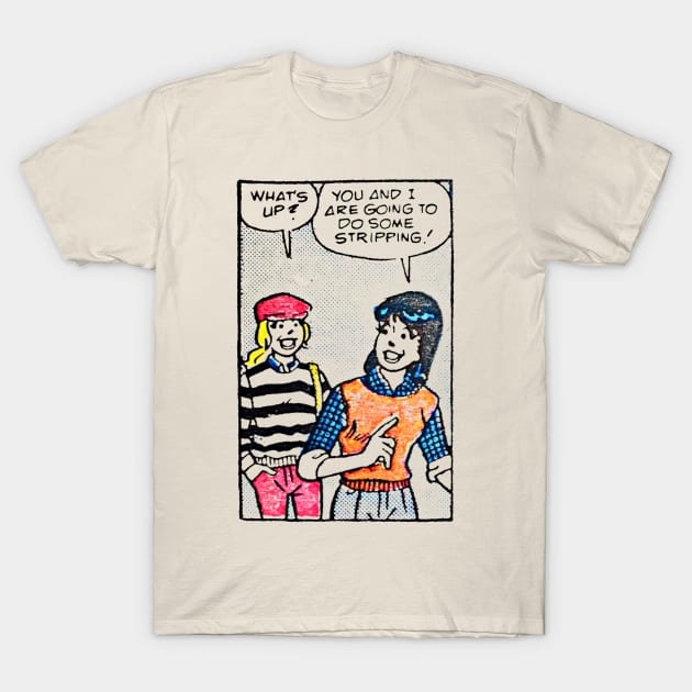 Vintage Lesbian Comic Art Humor T-Shirt by CultOfRomance